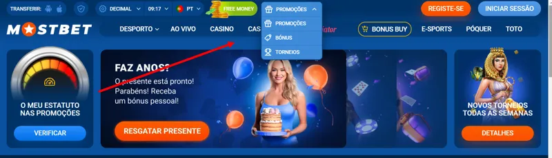 Códigos Promocionais Mostbet em Portugal